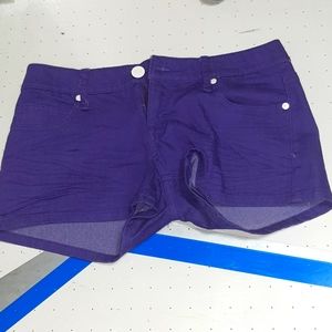 Womans Shorts size7 purple